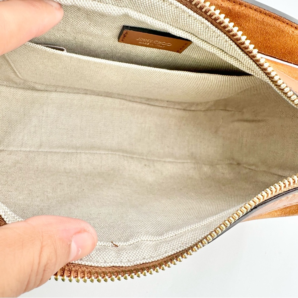 SOLD Jimmy Choo Suede Shoulder Bag - Picture 6 of 8